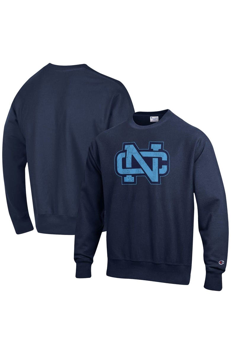Champion Men's Champion Navy North Carolina Tar Heels Vault Logo Reverse Weave Pullover Sweatshirt, Main, color, Navy
