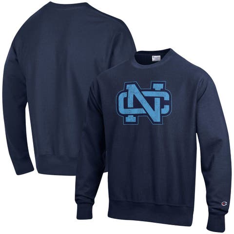 Men's Champion Navy North Carolina Tar Heels Vault Logo Reverse Weave Pullover Sweatshirt