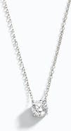 Mint & Lily Dainty Solitaire Pendant Necklace