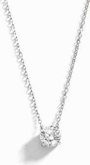 Mint & Lily Dainty Solitaire Pendant Necklace