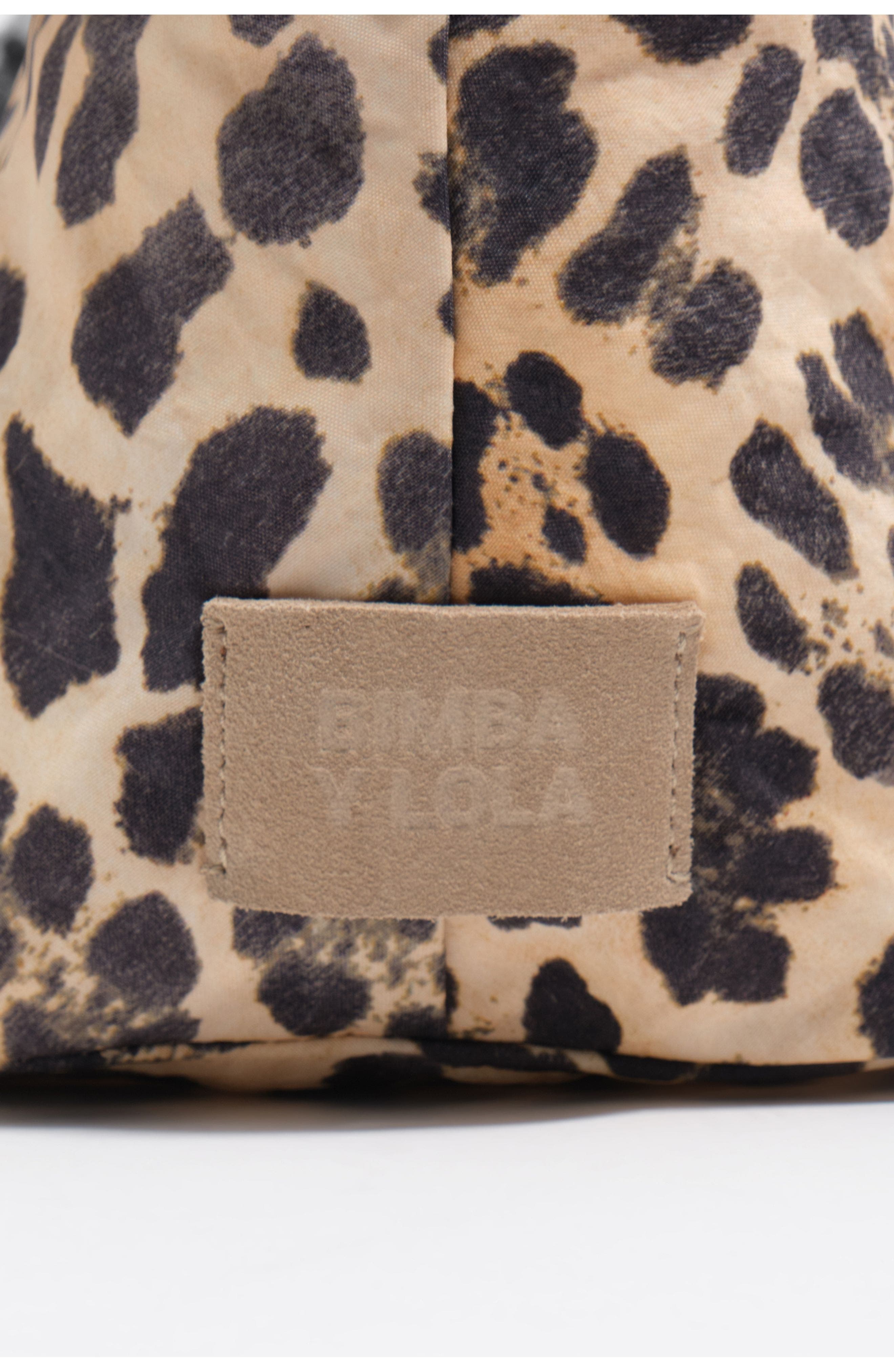 Bimba y Lola Leopard Nylon Mini Bag, Alternate, color, Leopard Natural