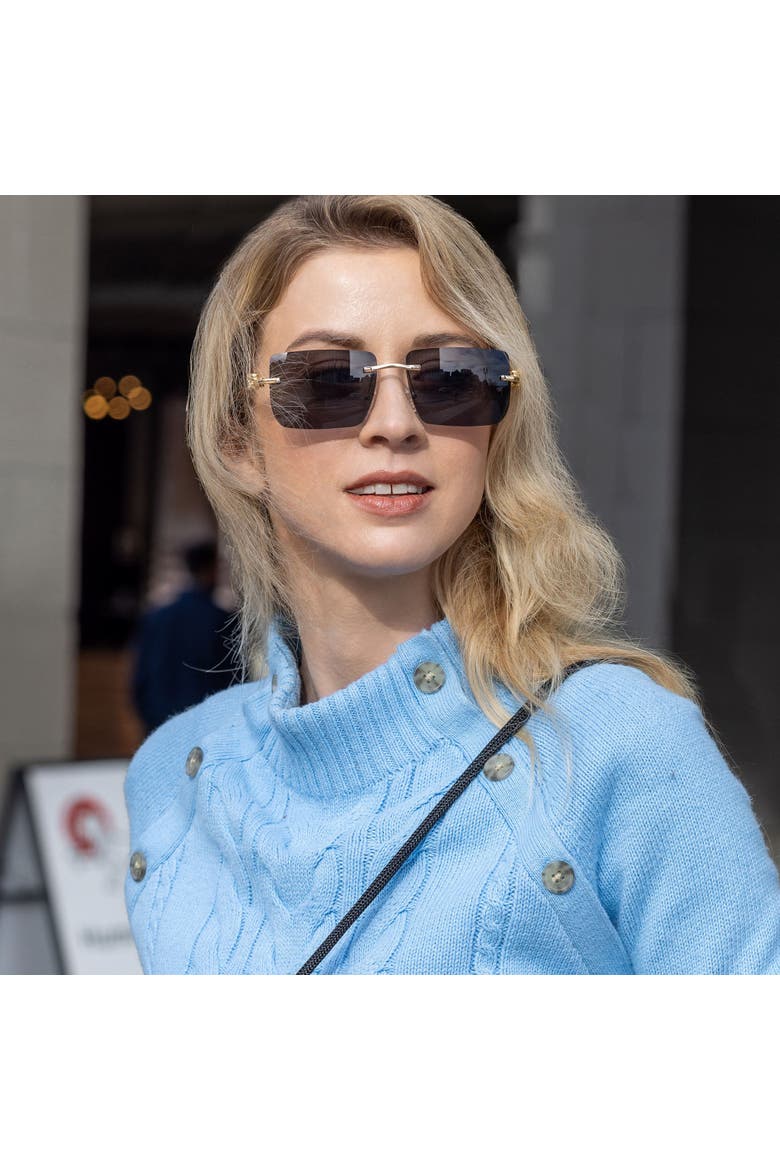 The Sunset Sunglasses, Alternate, color, Black