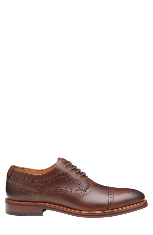 Johnston & Murphy Conard 2.0 175th Wingtip Oxford In Tan Oiled American Full Grain