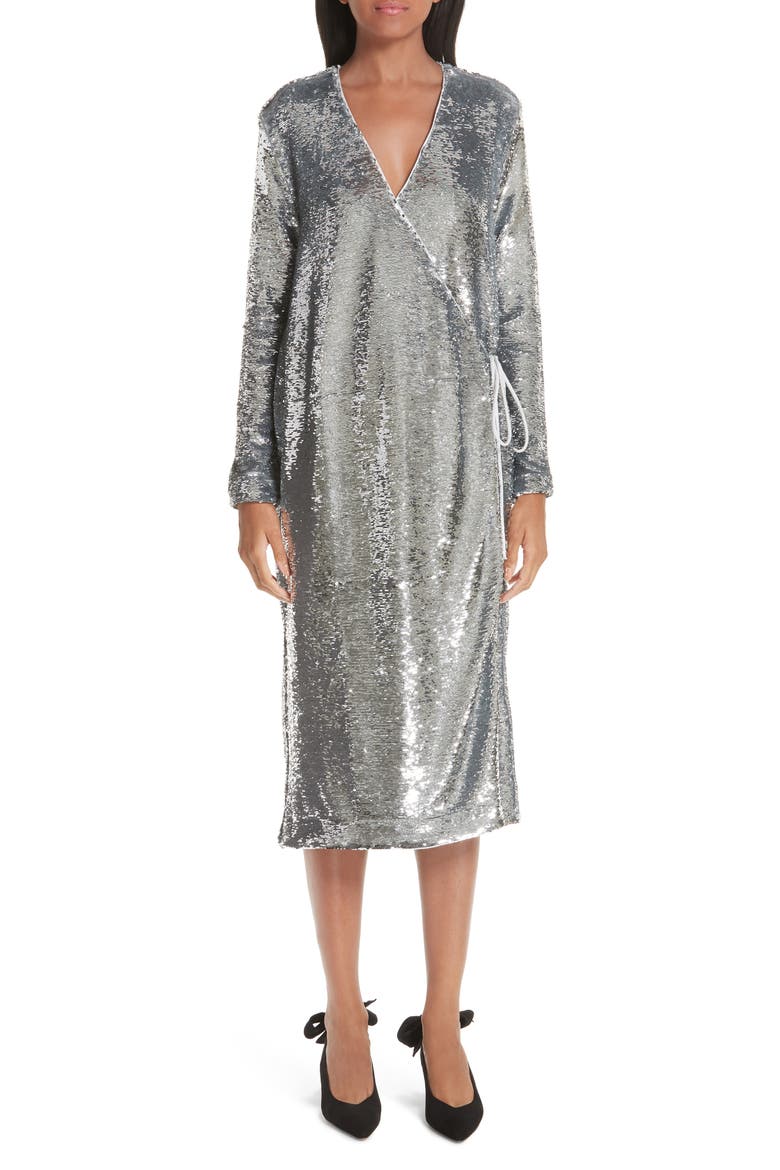Sequin Dress, Main, color, SILVER 018