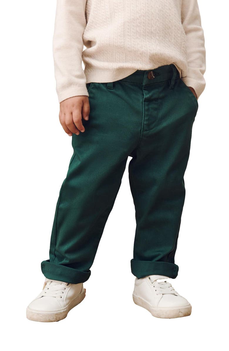 NEXT Kids' Rolled Cuff Chino Pants, Alternate, color, Green