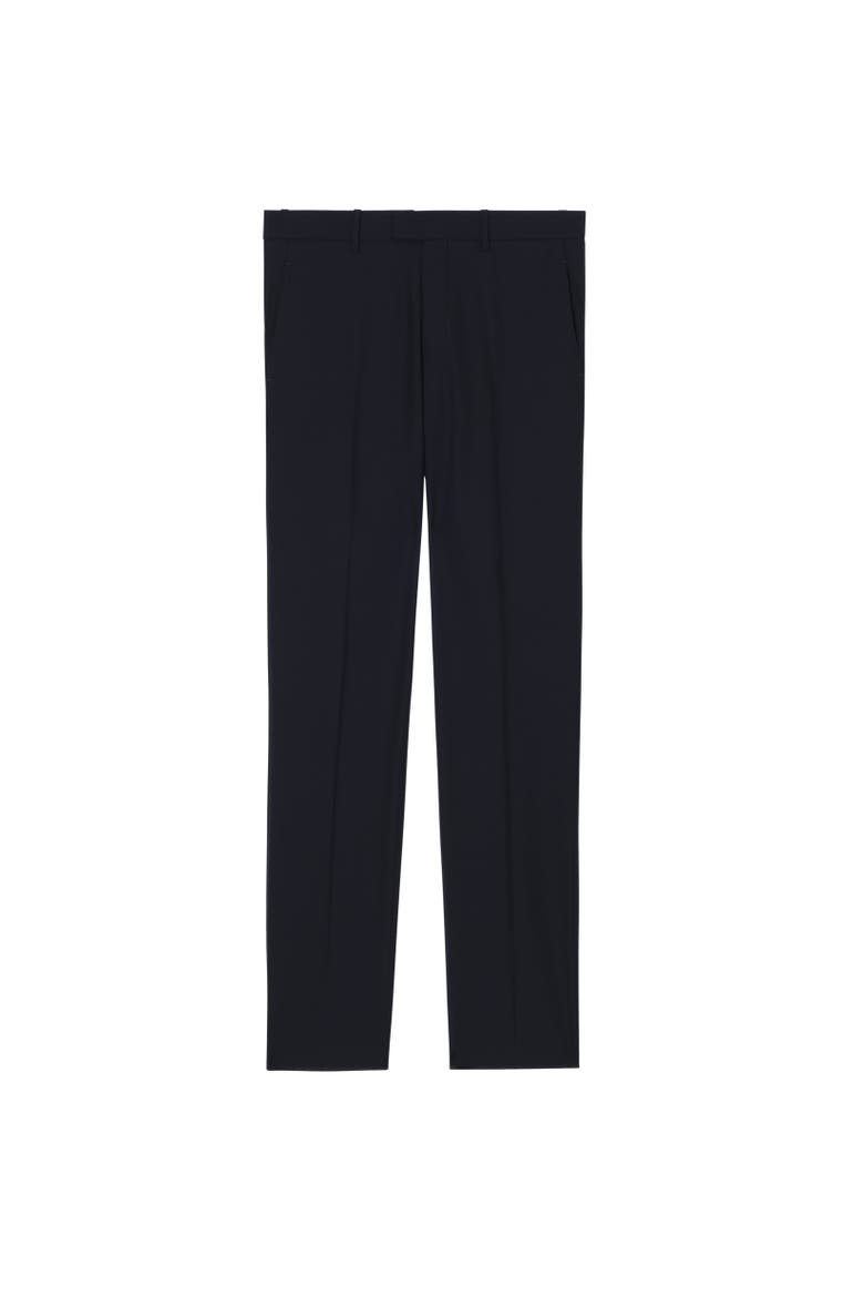 Wool Bond Tailored Trousers, Alternate, color, Navy