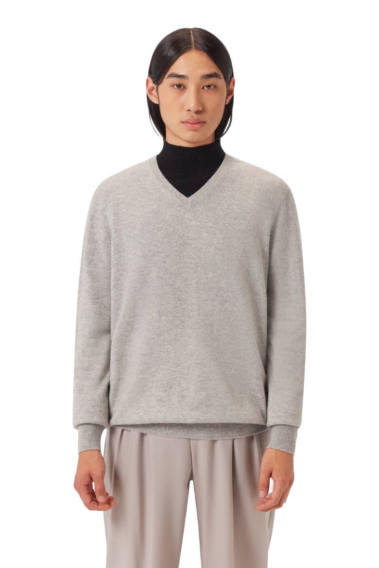 V-Neck Sweater, Alternate, color, dawn blue