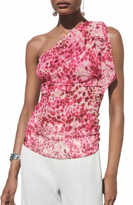 MANGO Corinne One-Shoulder Top