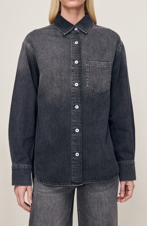 Dl1961 Faye Denim Shirt In Burgundy