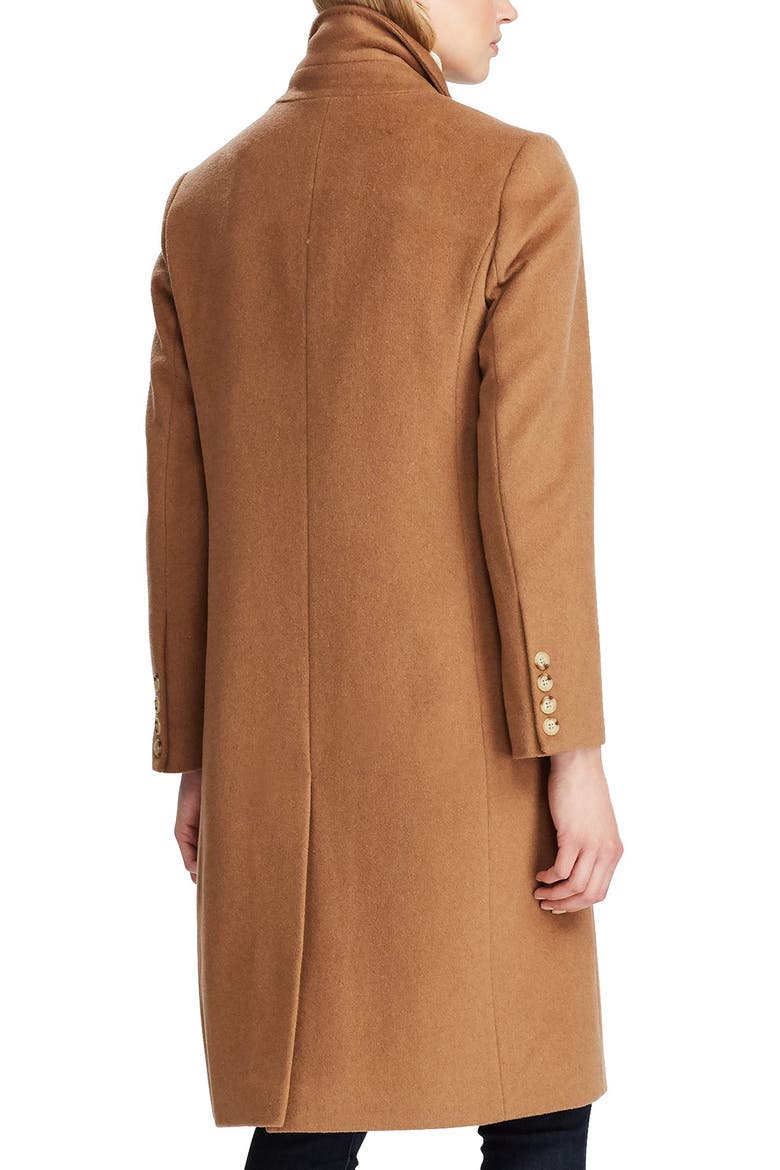 Double Breasted Reefer Coat, Alternate, color, NEW VICUNA