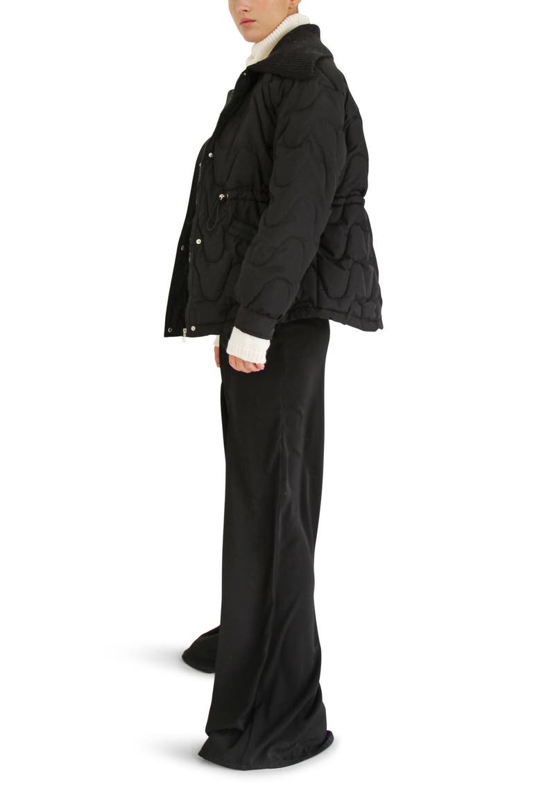 See You Again Quilted Jacket, Alternate, color, BLACK