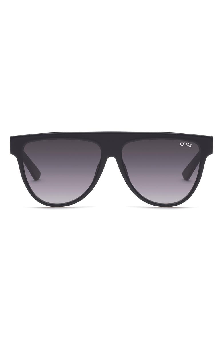 QUAY Australia Last Night 57mm Flat Top Sunglasses, Main, color, 