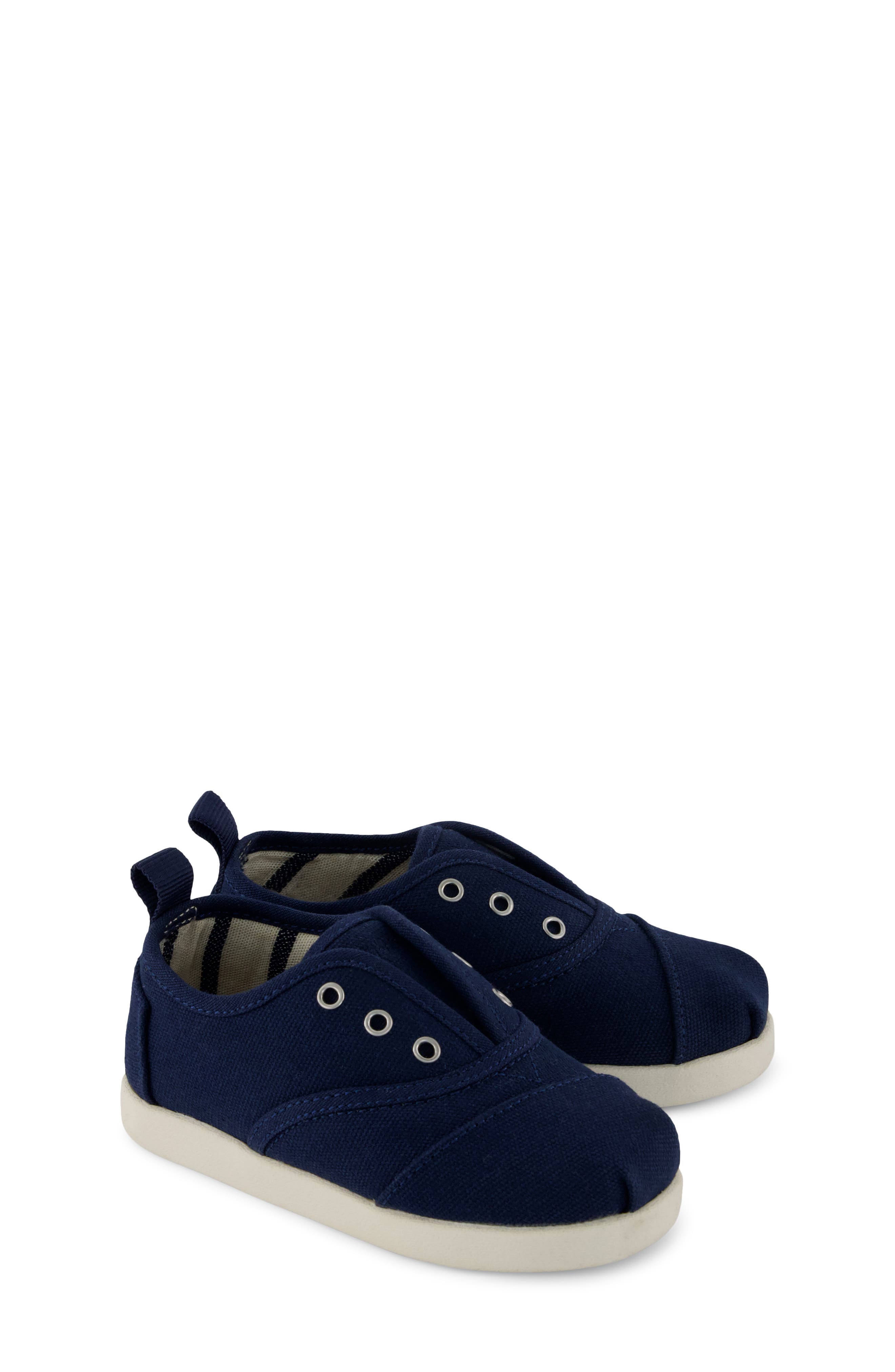 TOMS Kids' Cordones Plus Sneaker, Alternate, color, Navy