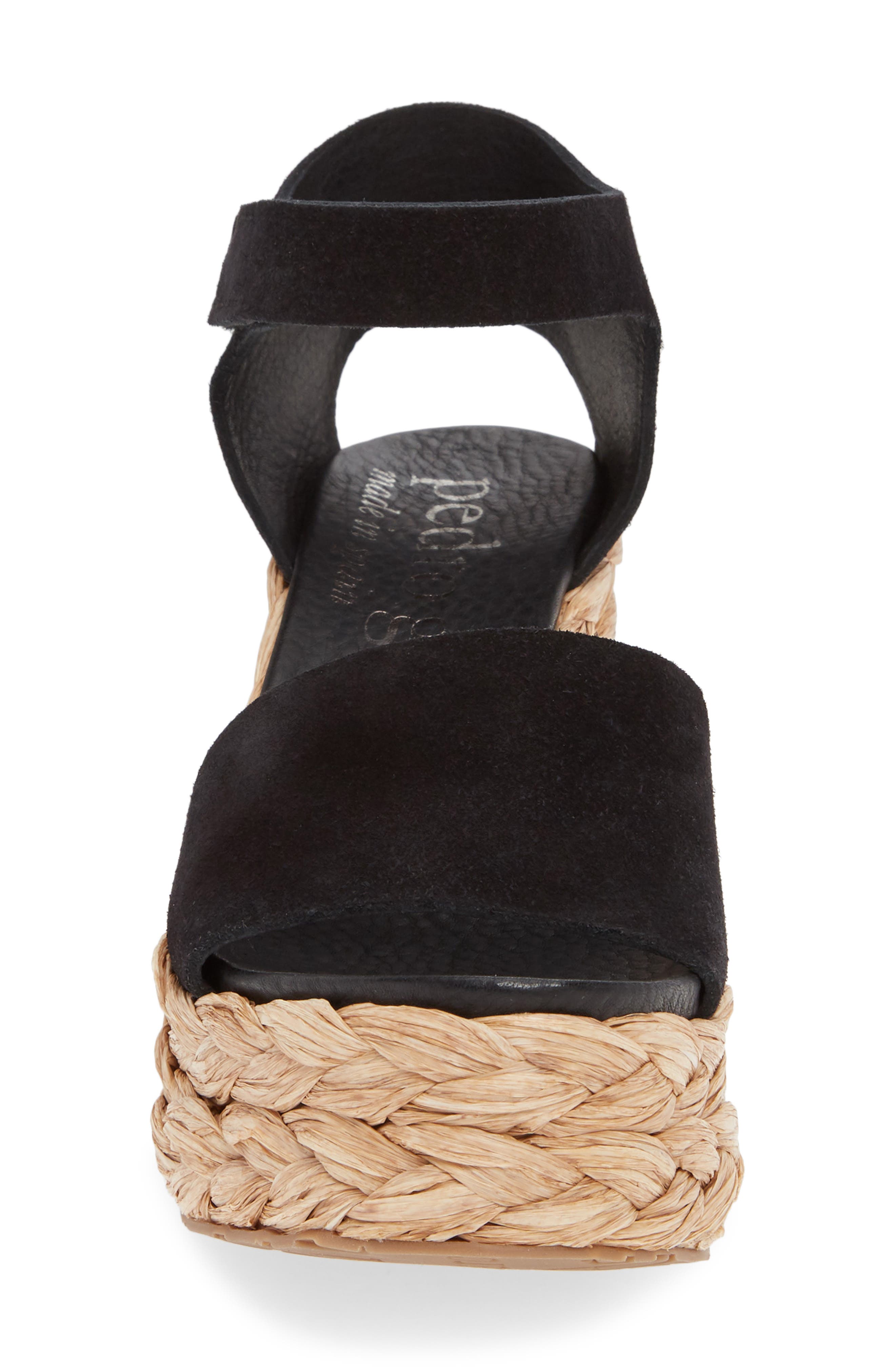 Pedro Garcia Dory Raffia Wedge Sandal, Alternate, color, 