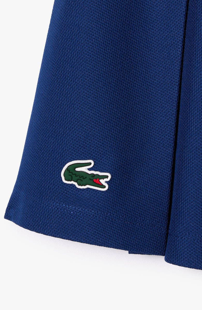 Lacoste Performance Pleated Piqué Tennis Skort, Alternate, color, Methylene