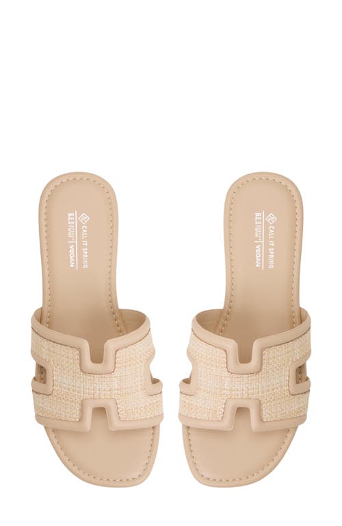 Call It Spring Kamiko Slide Sandal In Natural