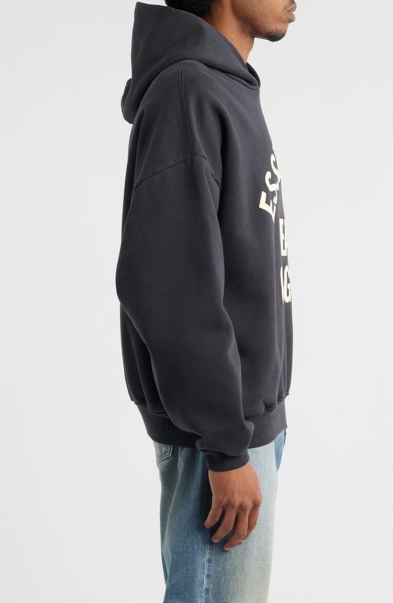 Fear of God Essentials Campus '90s Fleece Logo Graphic Hoodie, Alternate, color, 