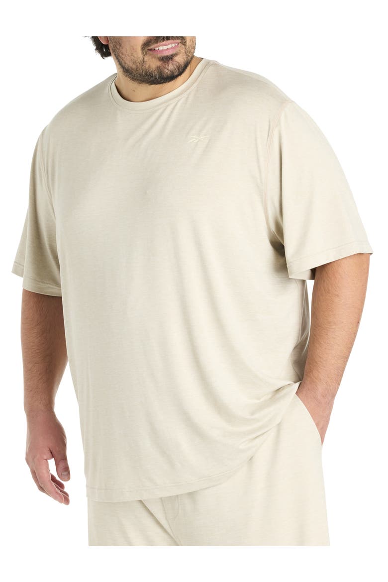 Big & Tall Performance Perfect T-Shirt, Main, color, SPORT BEIGE HEATHER