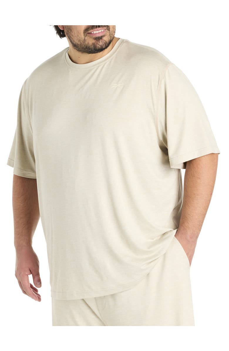 Reebok Big & Tall Performance Perfect T-Shirt, Main, color, Sport Beige Heather