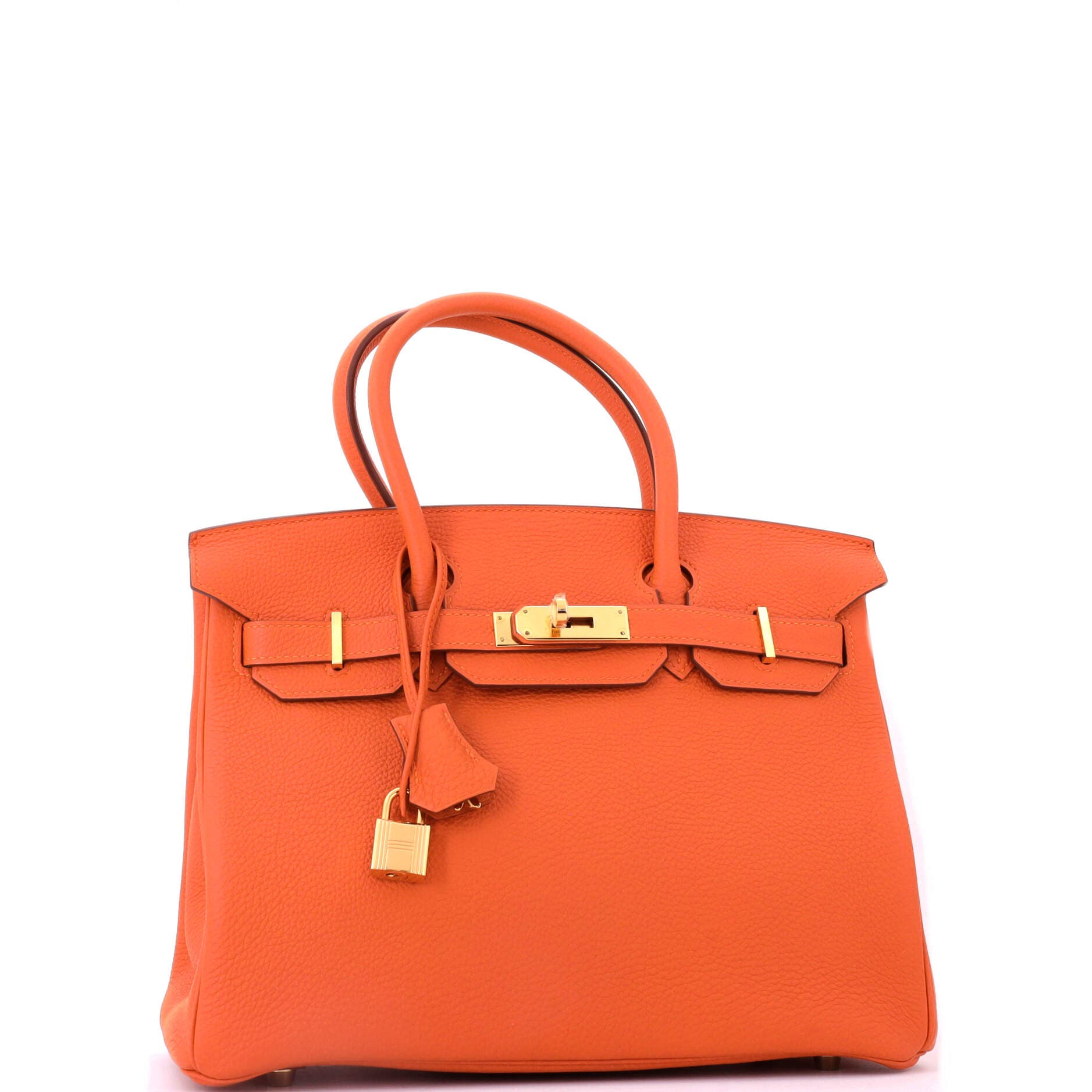 Pre-Owned Hermes Birkin Handbag Orange Togo with Gold Hardware 30, Alternate, color, Orange H