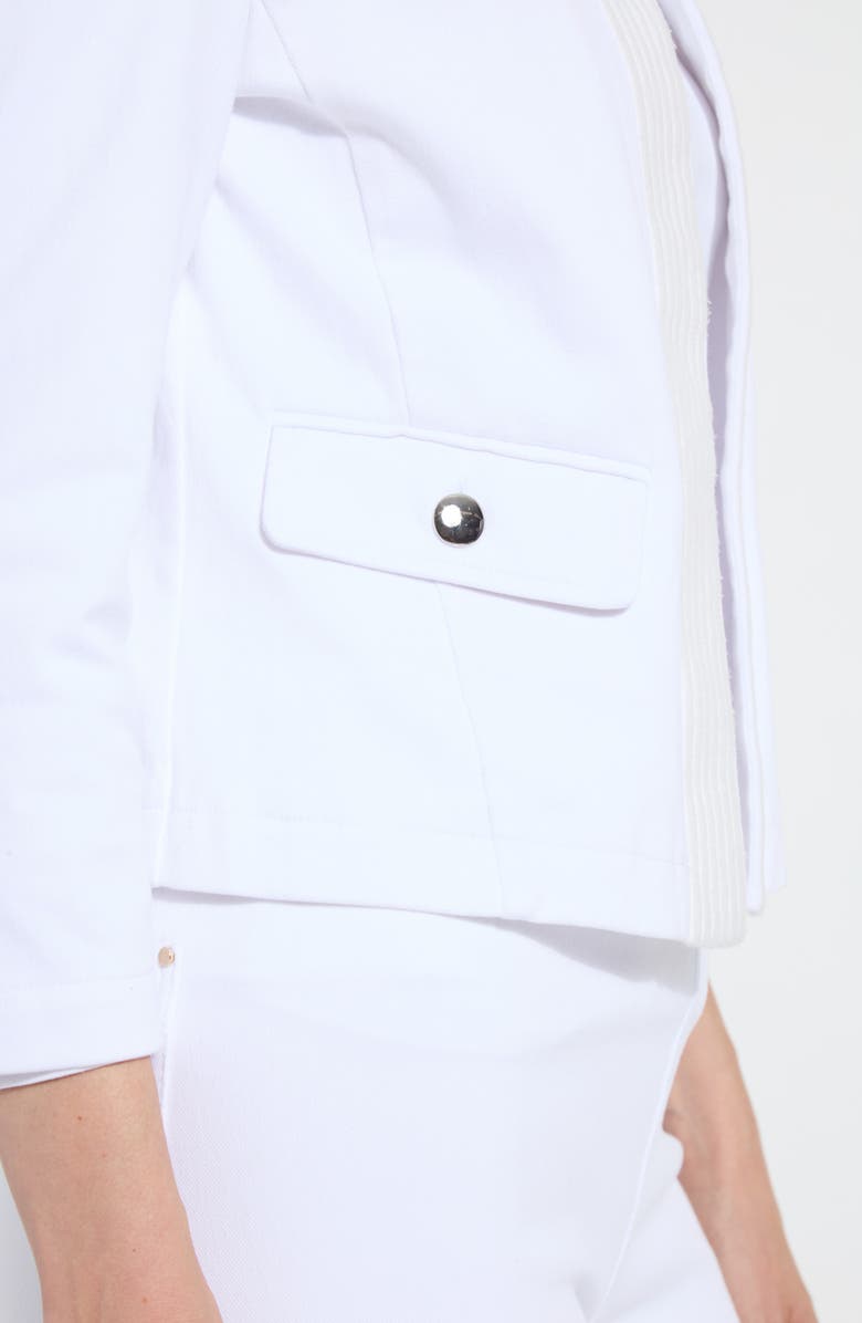Lysse Arbor Embroidered Cotton Blend Jacket, Alternate, color, White