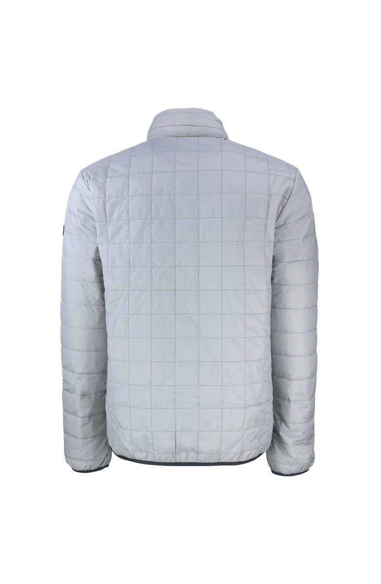 Cutter & Buck Men's Cutter & Buck  Gray Ivy League Rainier PrimaLoft Eco Insulated Full-Zip Puffer Jacket, Alternate, color, 