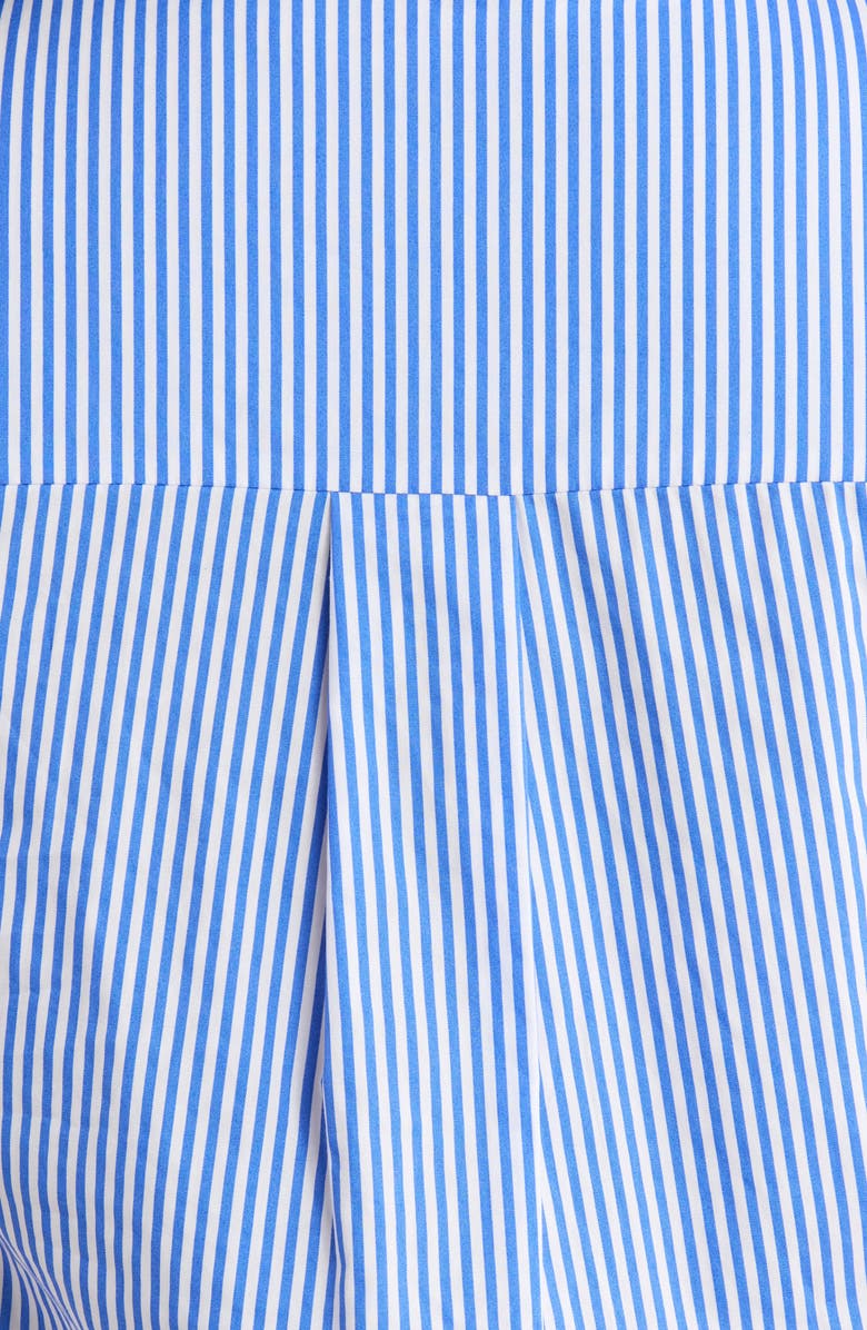 SUGARLIPS Sherah Stripe Ruffle Shirt, Alternate, color, Blue-White-Stripe