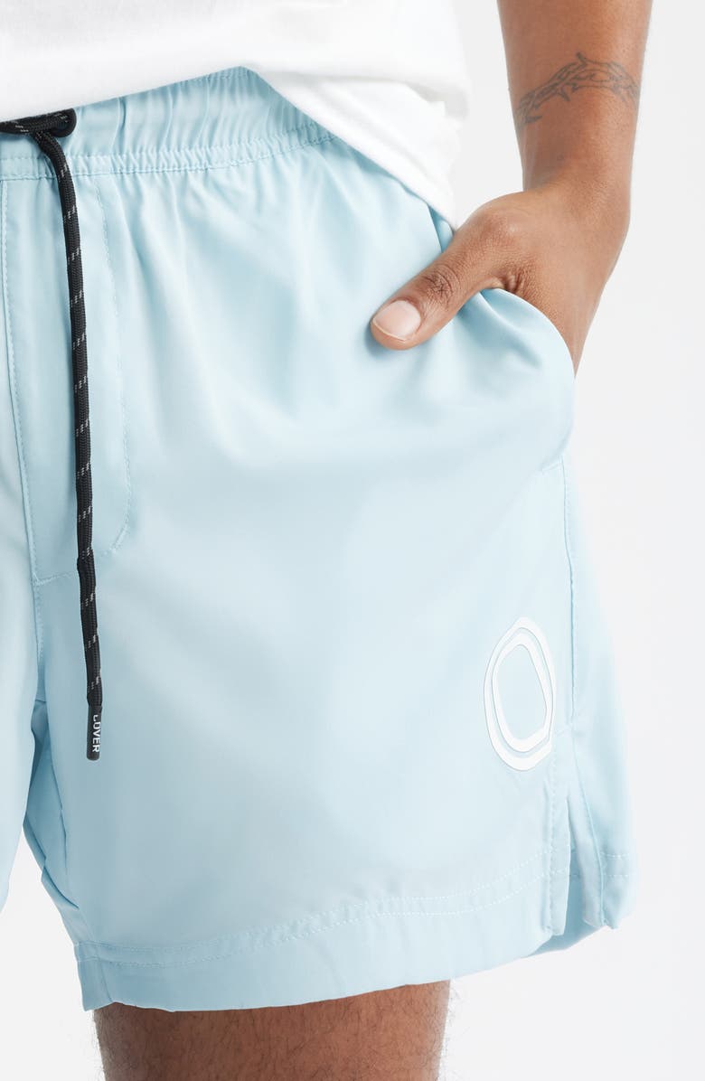 OVERTIME Melo Performance Shorts, Alternate, color, Sky Blue