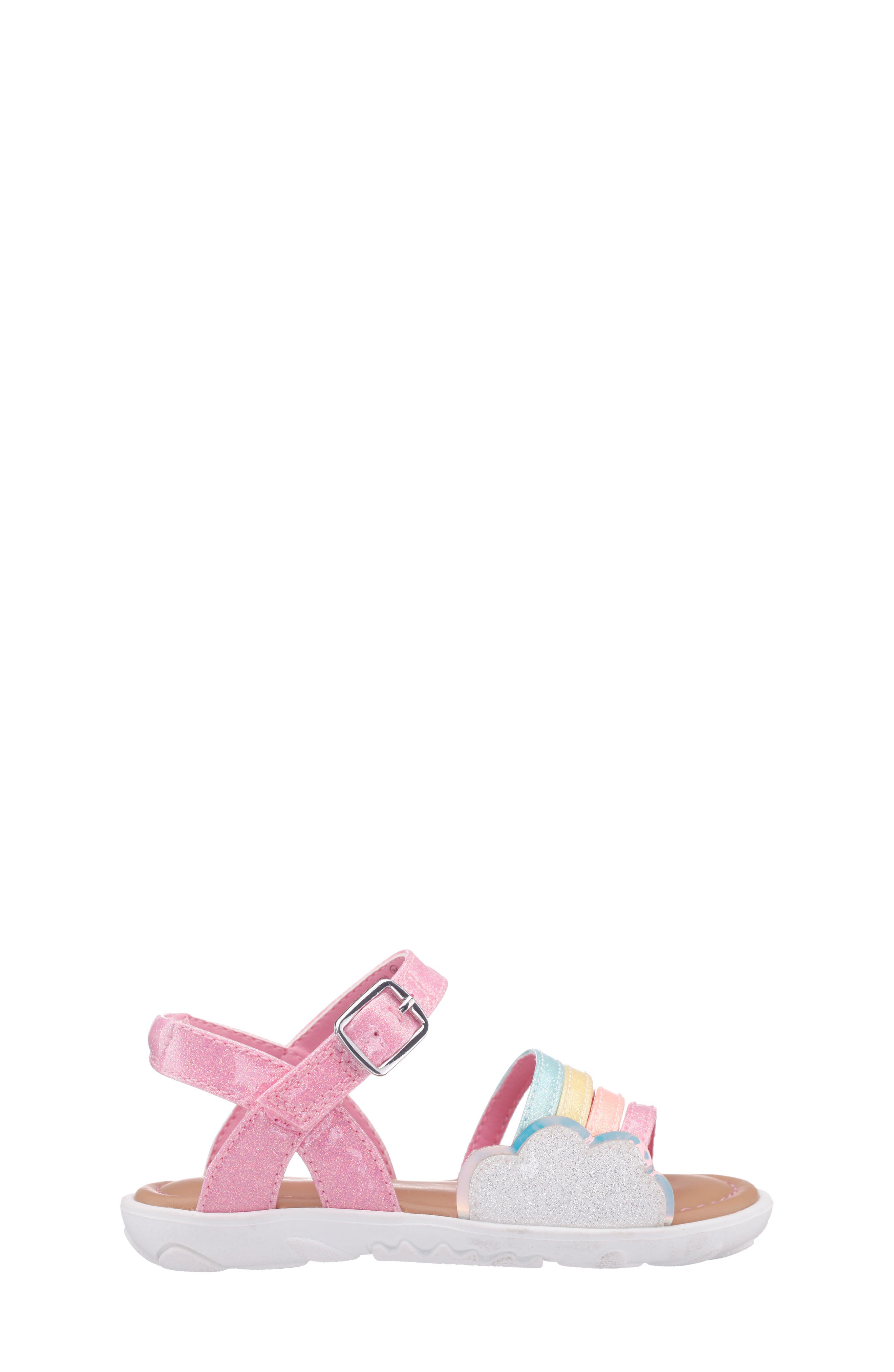 Nina Kids' Bravo Sandal, Alternate, color, Pink Coated Glitter