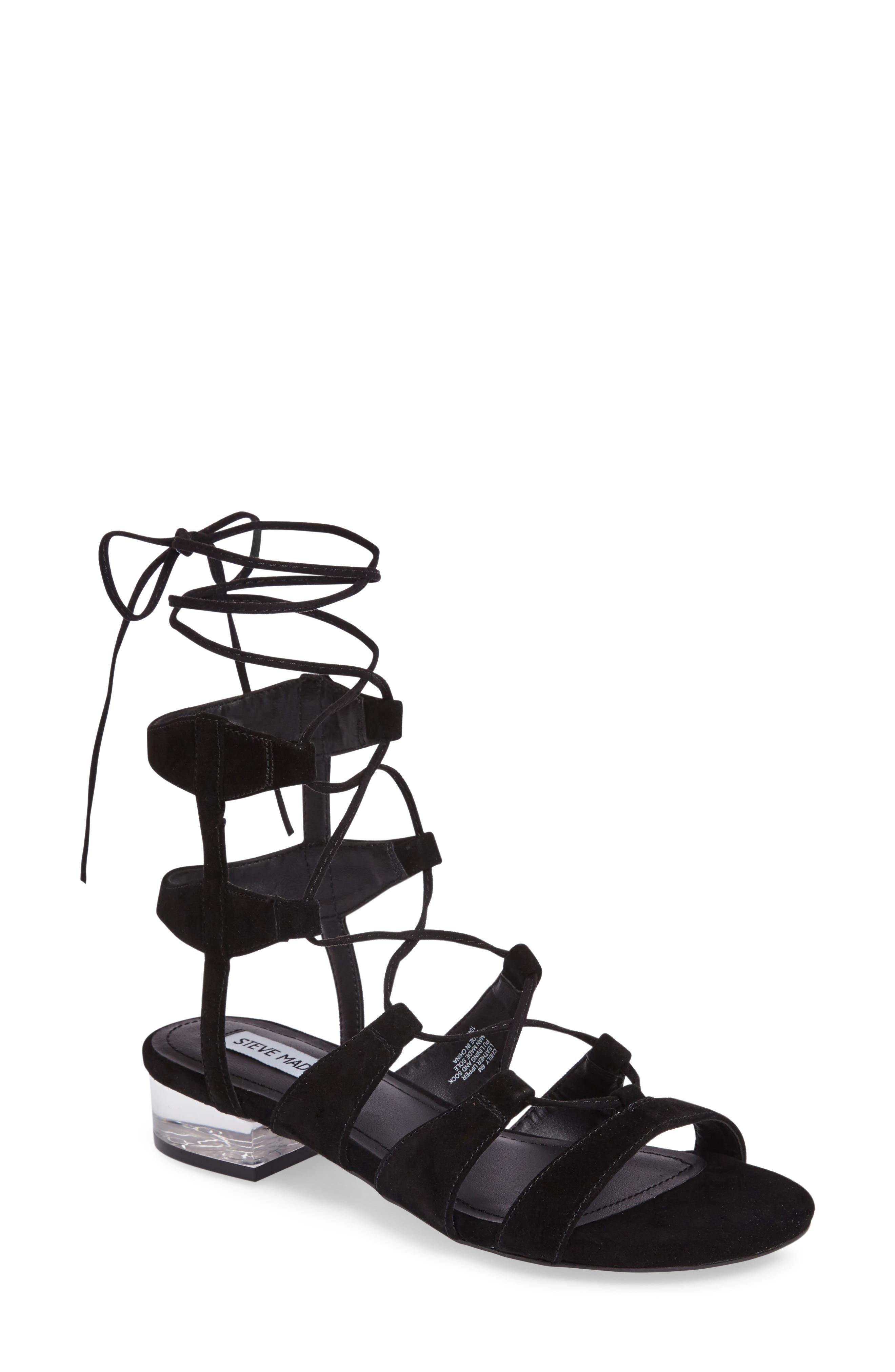 Steve Madden Chely Lace-Up Sandal, Main, color, 