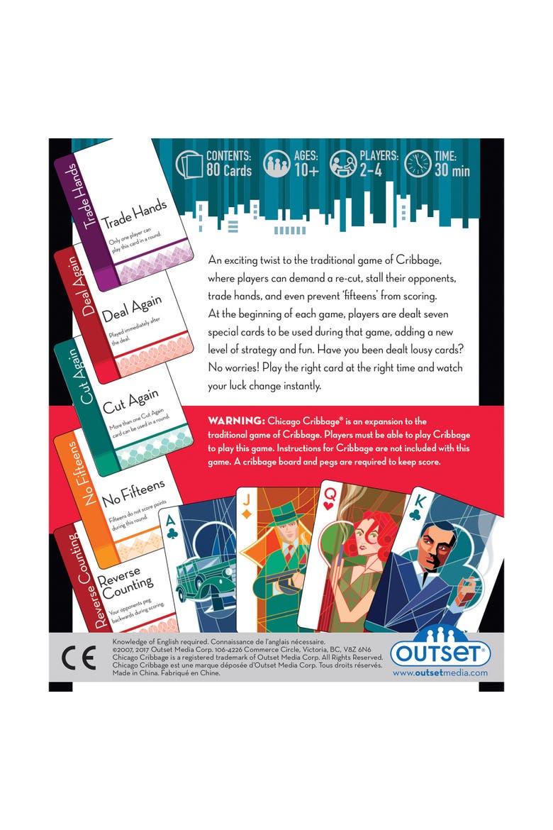 Chicago Cribbage Expansion Card Set, Outset Media, Alternate, color, Multicolored