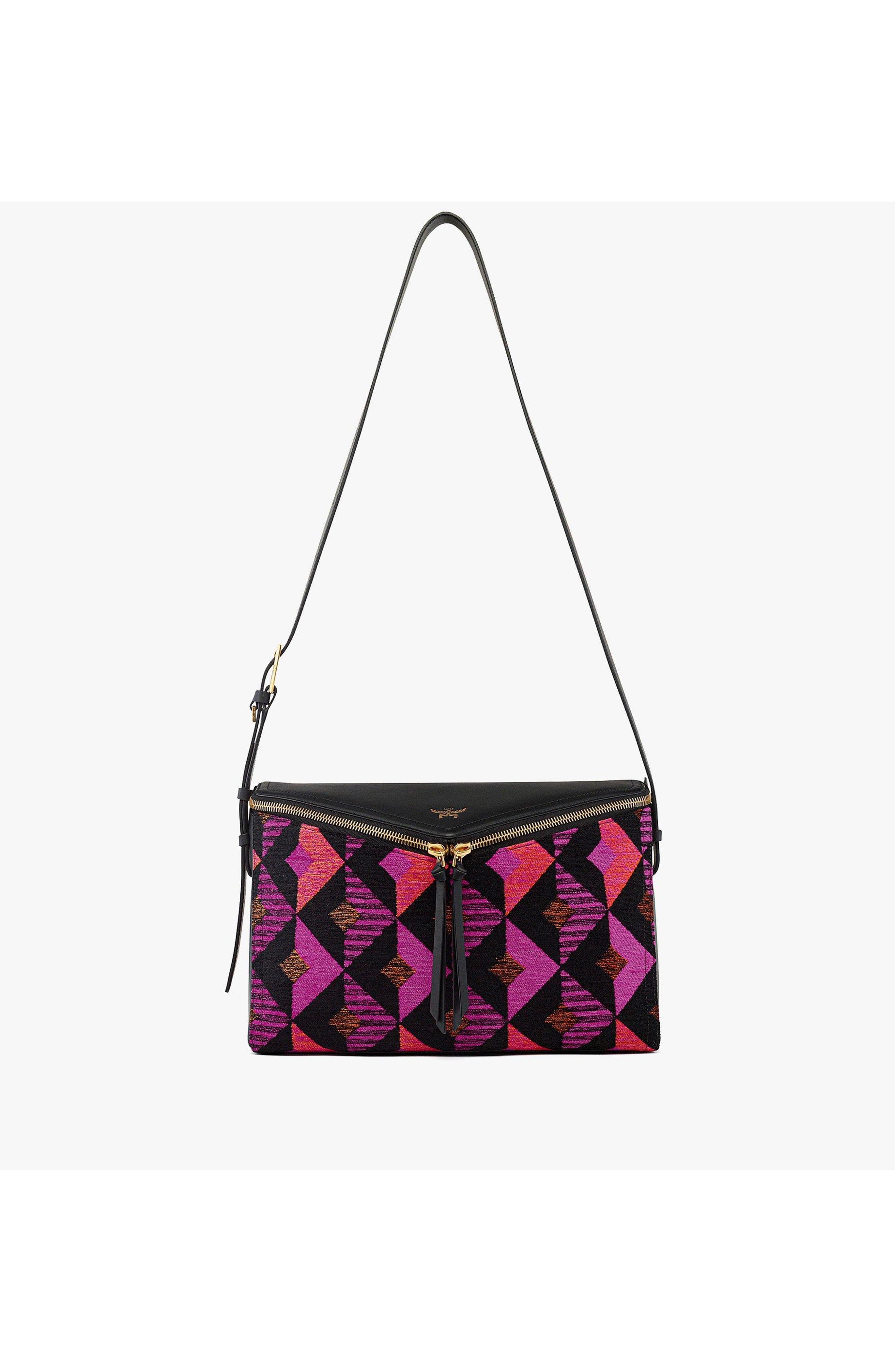 Medium Diamant 3D Shoulder Bag in Diamond Jacquard, Alternate, color, Multi