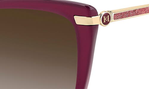 Carolina Herrera 57mm Cat Eye Sunglasses In Pink