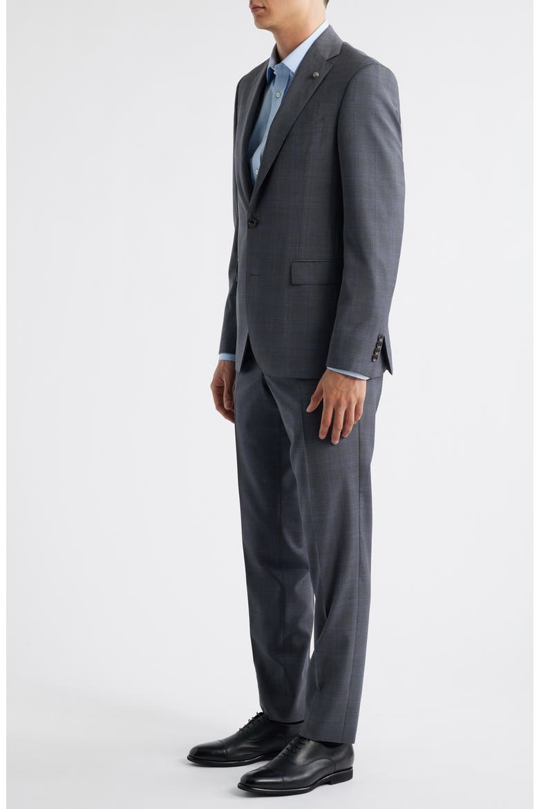 Esprit Plaid Suit, Alternate, color, GREY