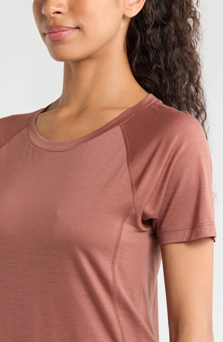 Smartwool Active Ultralite Crewneck T-Shirt, Alternate, color, Mocha