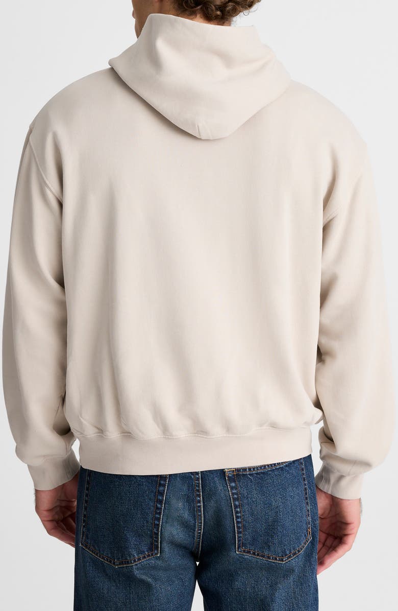 Madewell Woodland Brushed Terry Hoodie, Alternate, color, Bleached Canvas