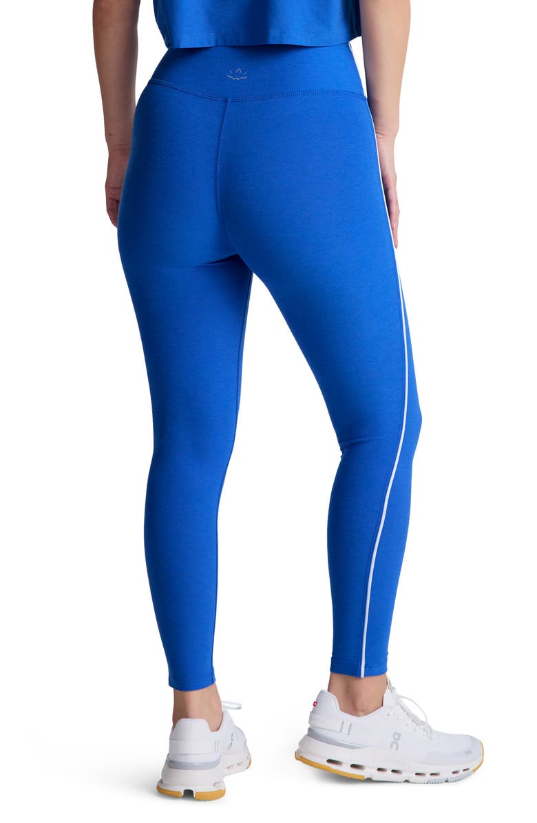 Beyond Yoga Trophy Spacedye High Waist Leggings, Alternate, color, Court Blue Heather/C