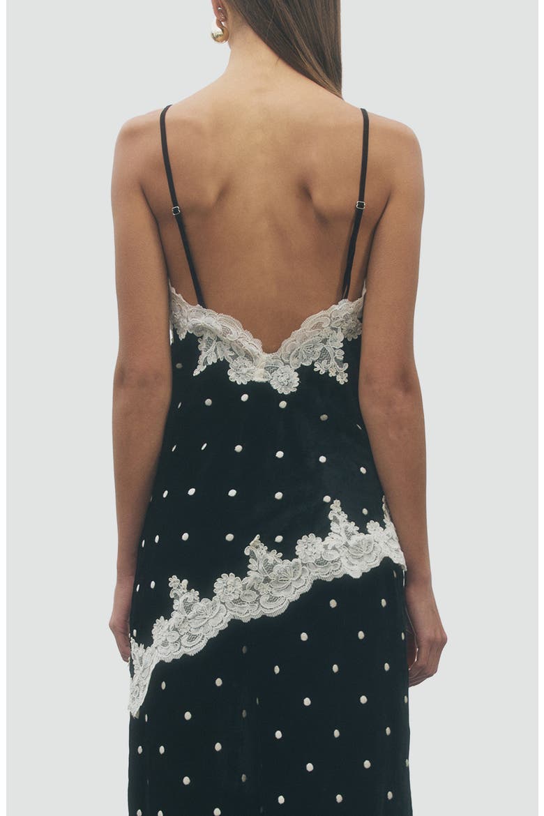 Isla Lace Detail Camisole, Alternate, color, BLACK CREAM