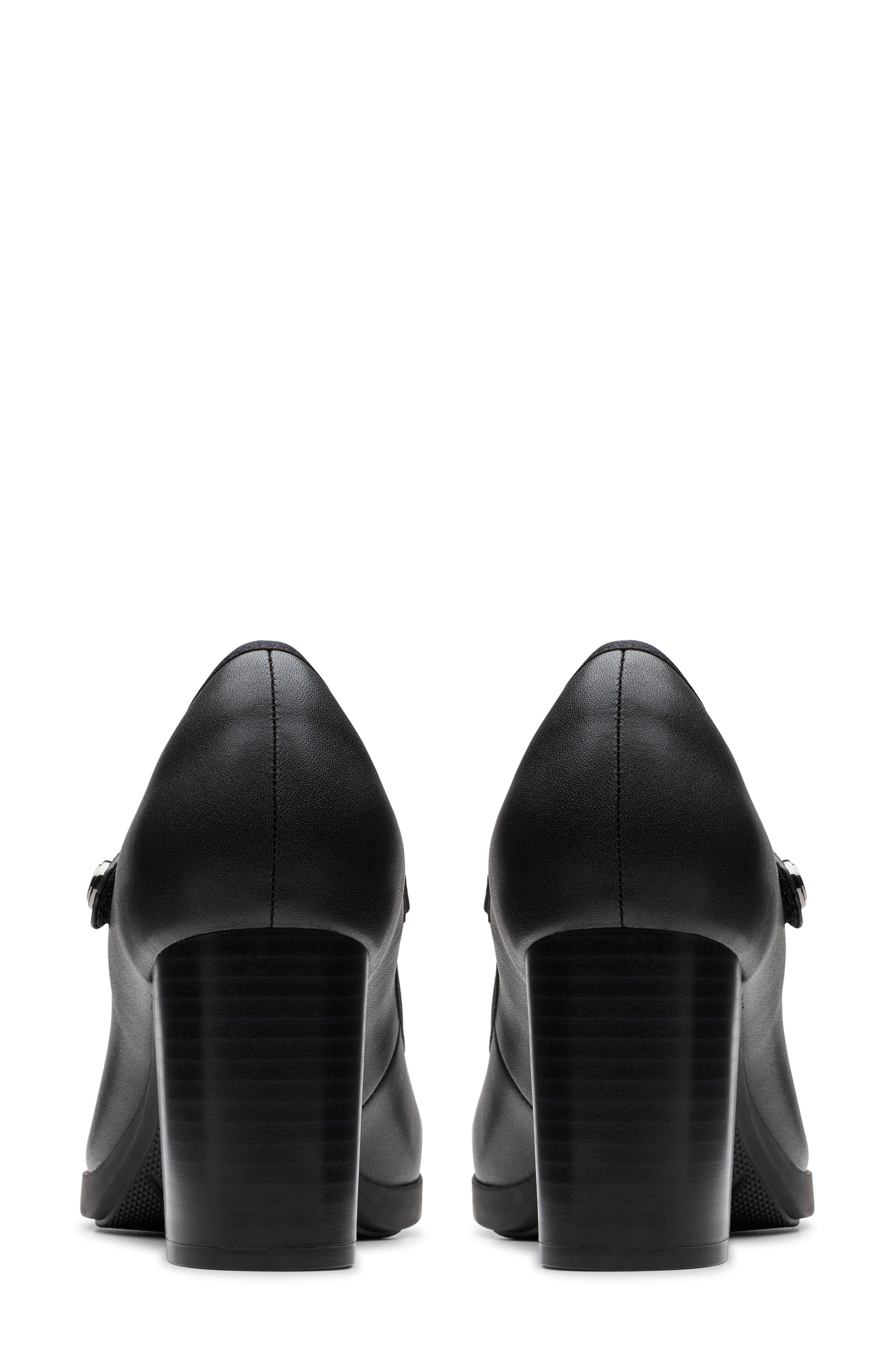 Clarks<sup>®</sup> Bayla Lily Mary Jane Pump, Alternate, color, Black Leather