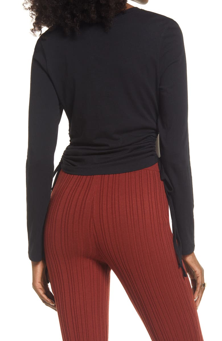 Open Edit Side Cutout Knit Top, Alternate, color, 