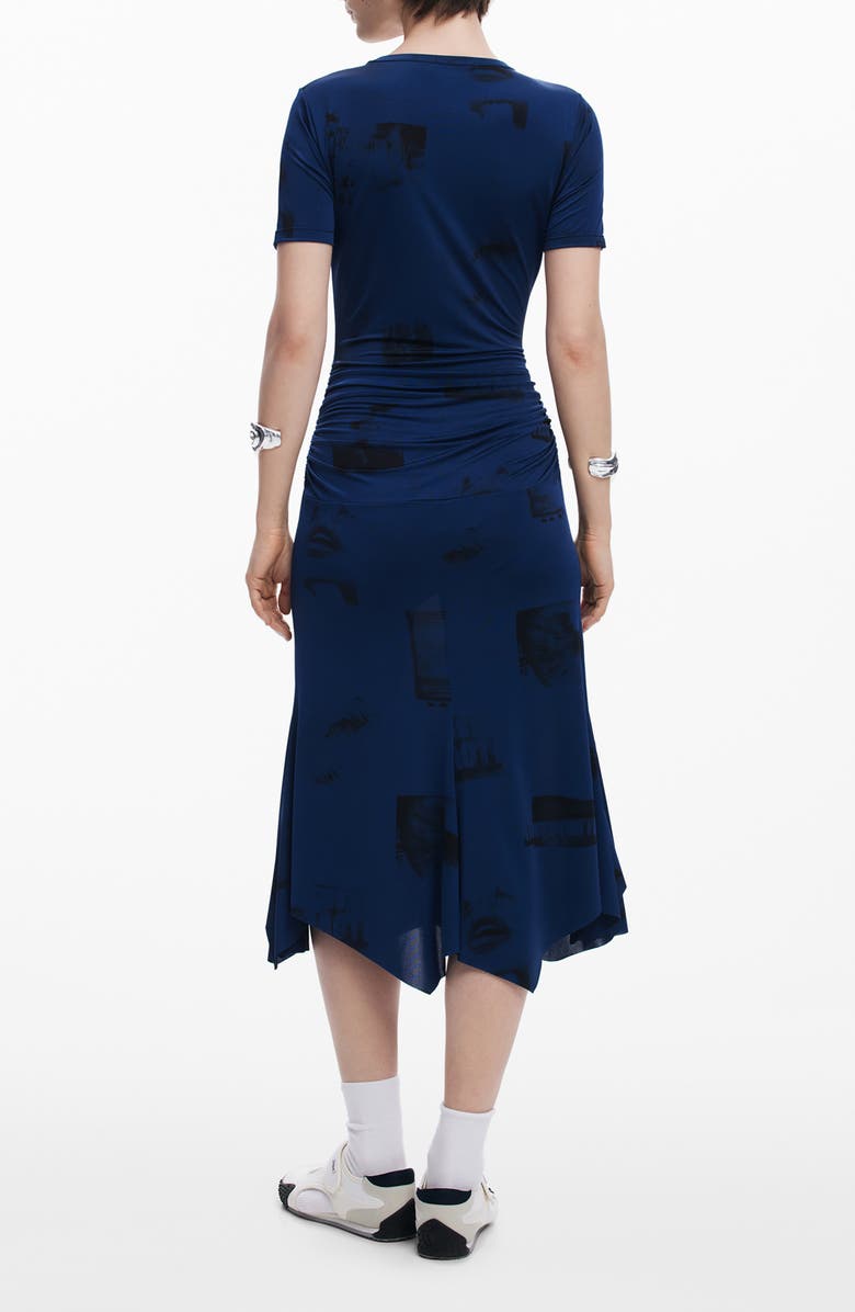 Desigual Short Sleeve Midi Dress, Alternate, color,