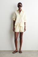 COS Layered Drawstring Cotton-poplin Shorts