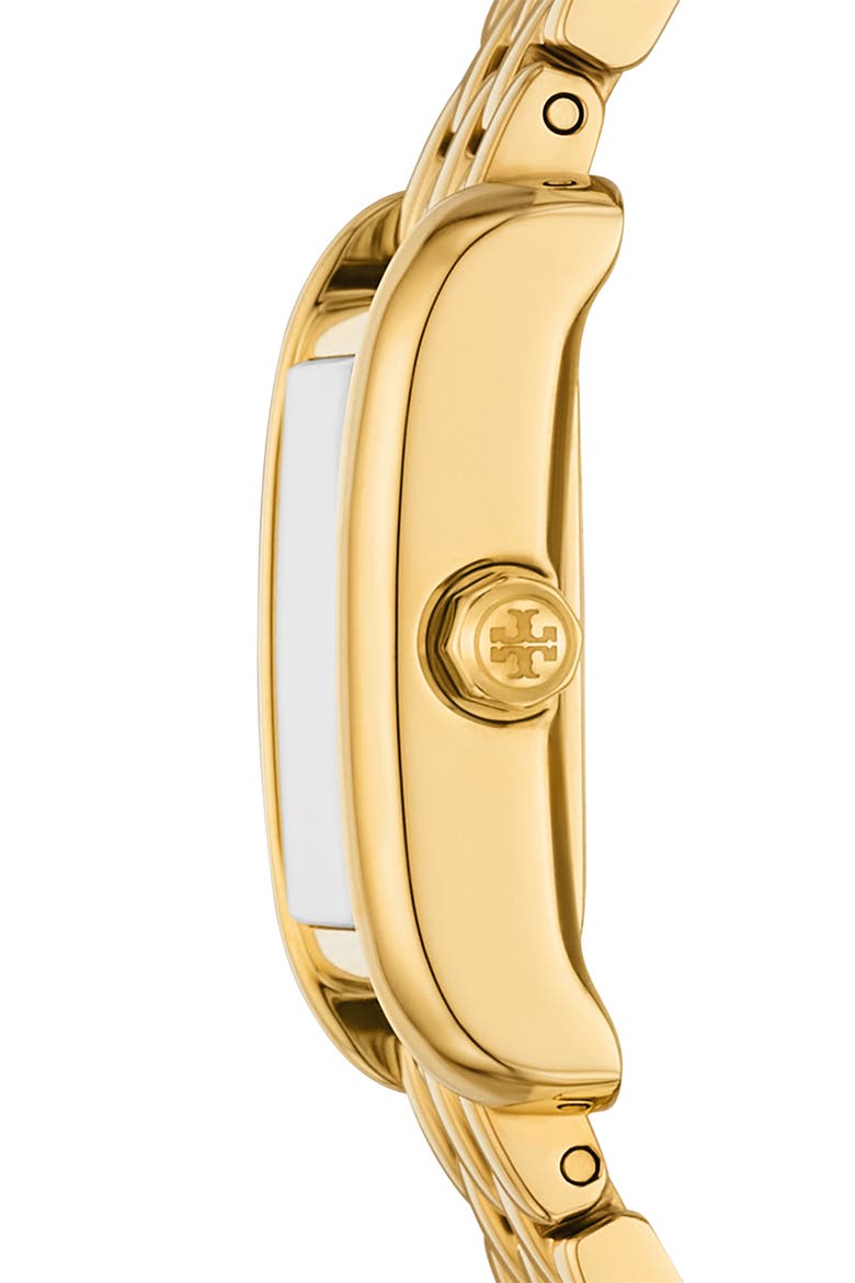 The Mini Eleanor Bracelet Watch, 17mm x 25mm, Alternate, color, GOLD