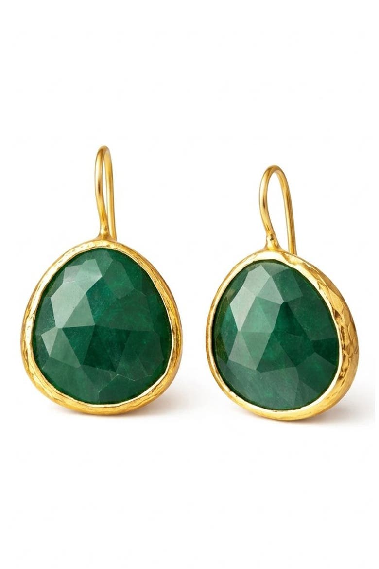 Agate Gumdrop Earrings, Main, color, GOLD