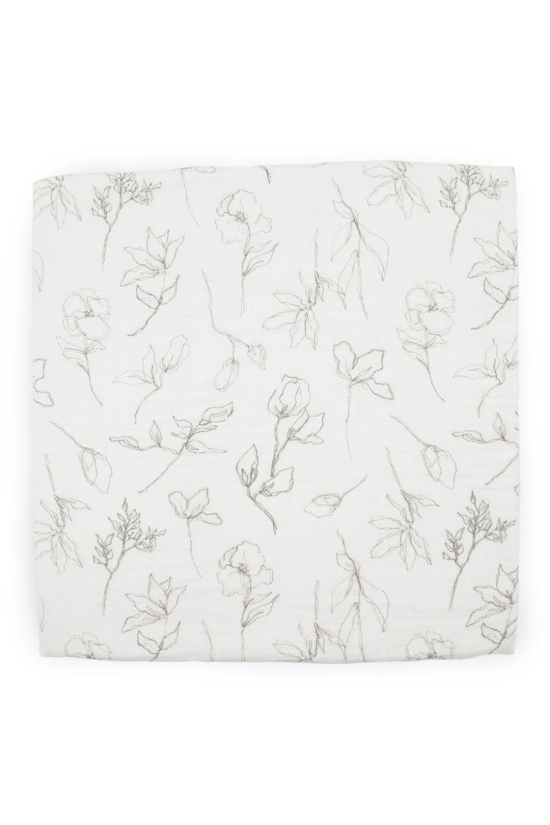 2-Pack Organic Cotton Muslin Swaddle Blanket, Alternate, color, MAGNOLIA