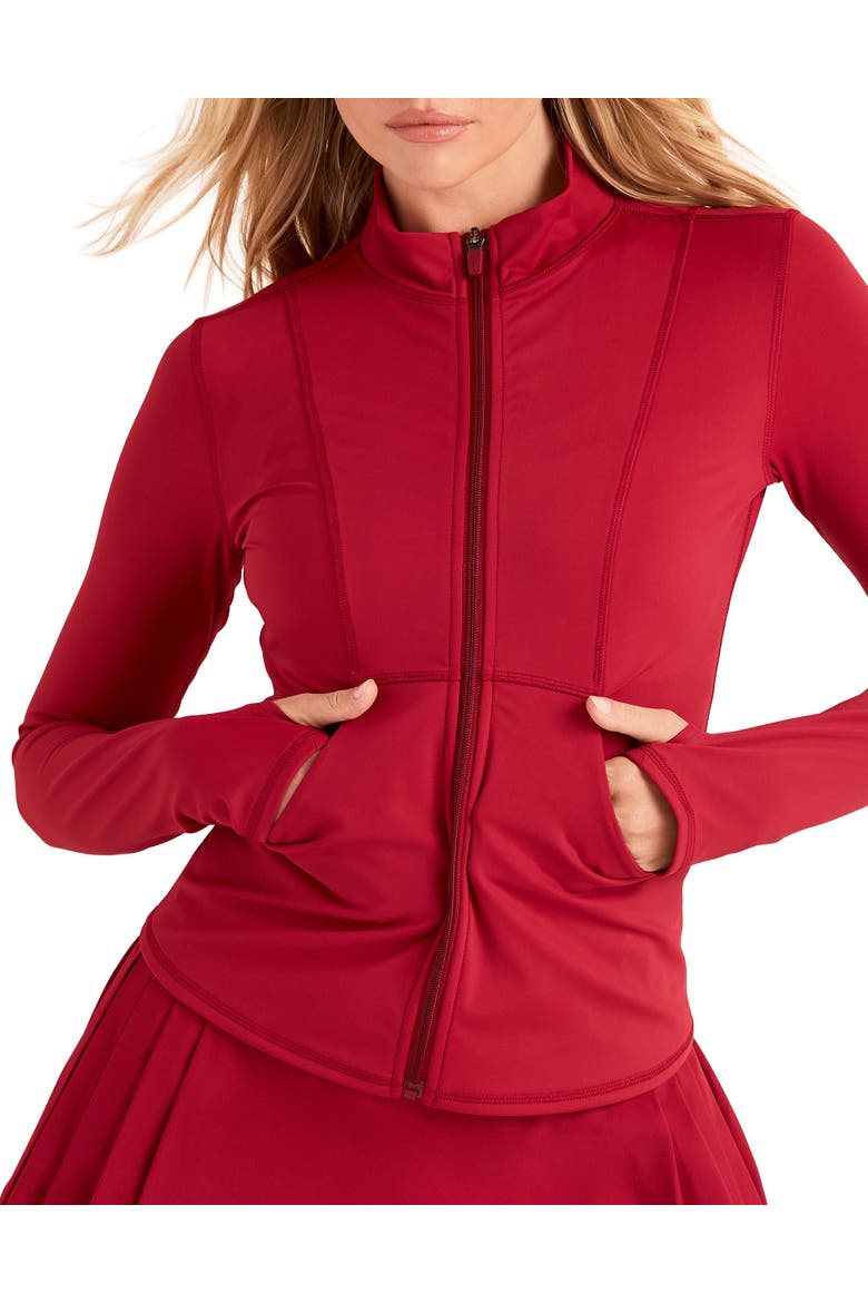Aura Active Jacket, Alternate, color, Dark red