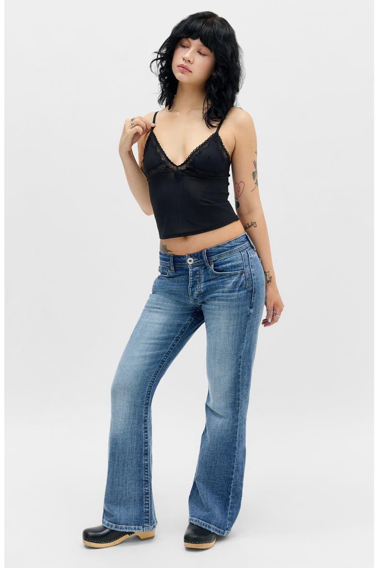 Adore Lace Trim Crop Camisole, Alternate, color, BLACK