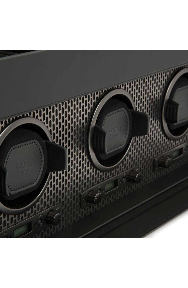 WOLF Axis Triple Watch Winder with Storage, Alternate, color, Powder Coat