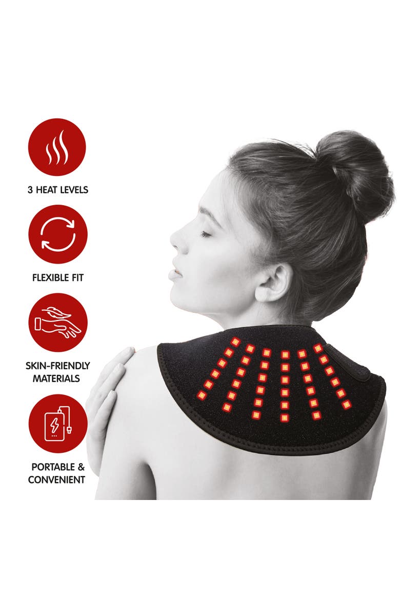 Red Light Neck Wrap & 7-in-1 Sculpting Wand, Alternate, color, Multicolor