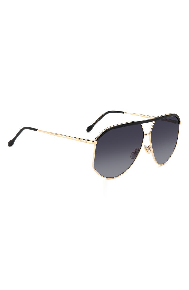 Isabel Marant 64mm Oversize Aviator Sunglasses, Alternate, color, 0Rhl-9O